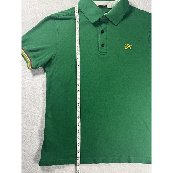 Billabong Polo Shirt Mens Small Slim Fit Green Logo Surf Skate - Picture 6 of 7